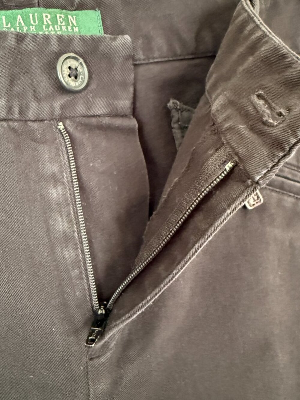 Lauren Ralph Lauren Petite Women’s Black Pants 6P Straight Leg Classic Preppy - Picture 5 of 13